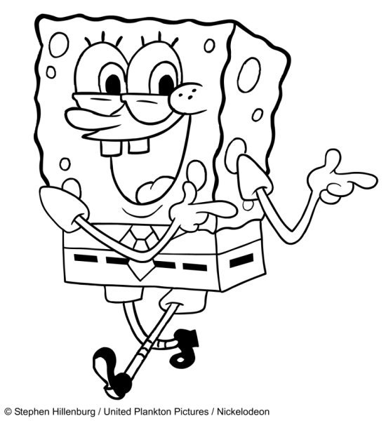 Спанч Боб герои для печати