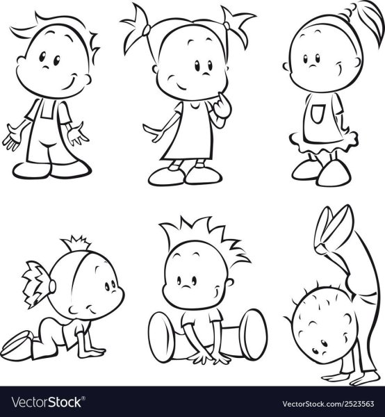 Смешные человечки раскраска для детей