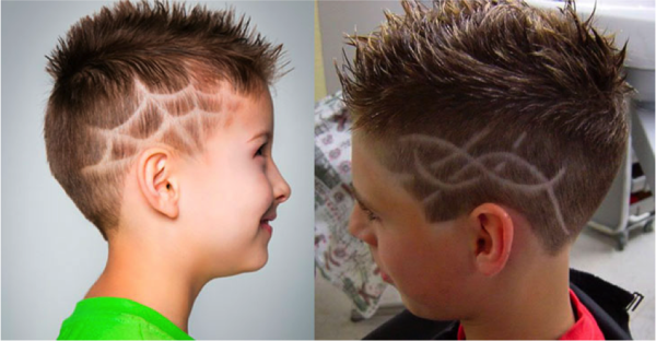 Пробор у мальчиков