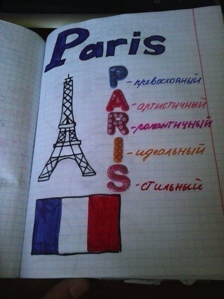 Идеи для личного дневника Париж