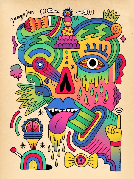 Психоделическое искусство хиппи арт