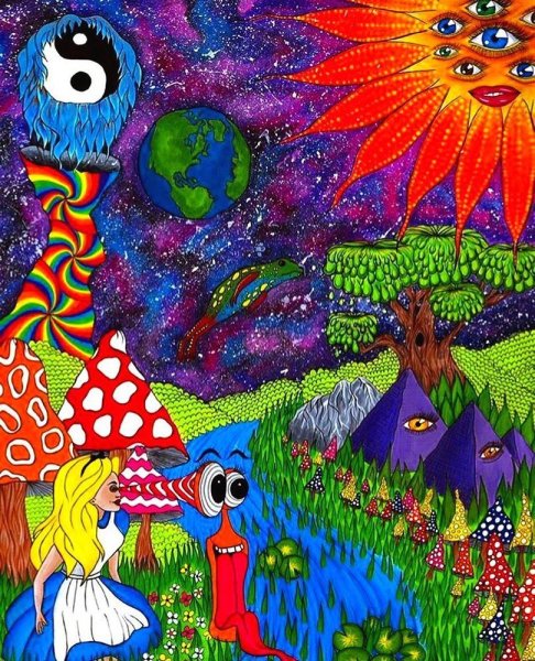Психоделическая Алиса в стране чудес