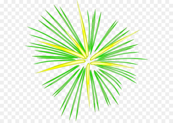 Зеленый салют на прозрачном фоне