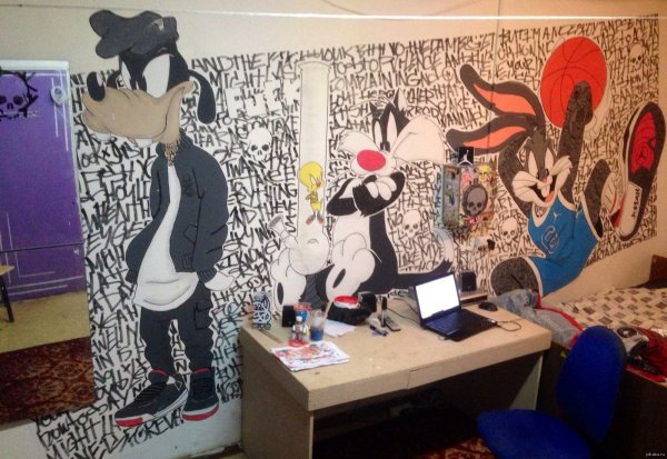 Обои в стиле граффити