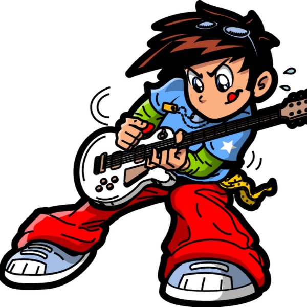 Музыкант мультяшный