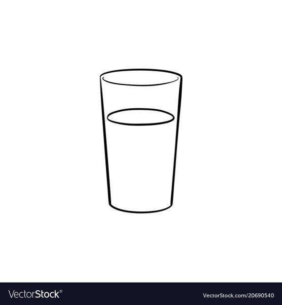 Стакан воды для срисовки