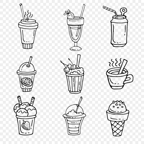 Раскраски напитки