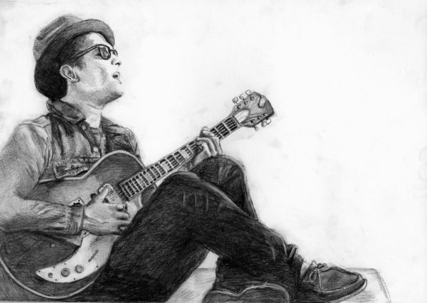 Гитара рисунок