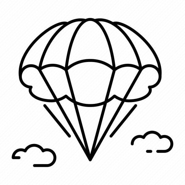 Парашют цветной для детей