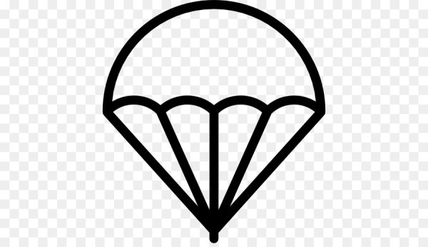 Трафарет парашюта для вырезания