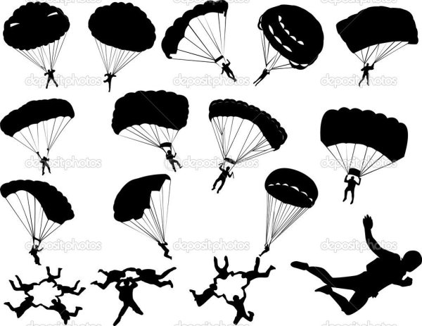 Парашютист раскраска