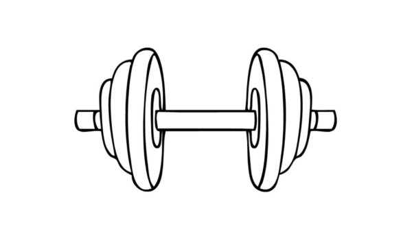 Штанга раскраска для детей