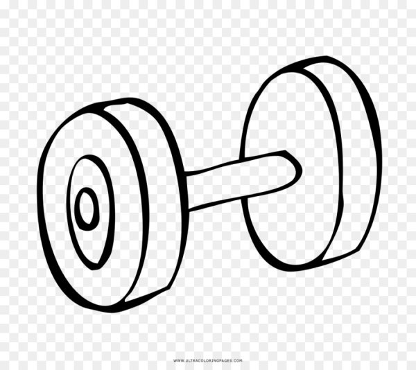 Гантели раскрасить