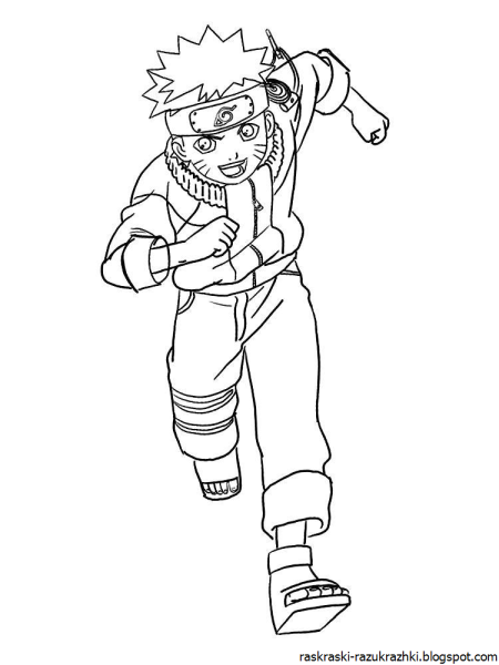 Наруто рисунок карандашом