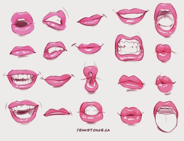 Губы мультяшные