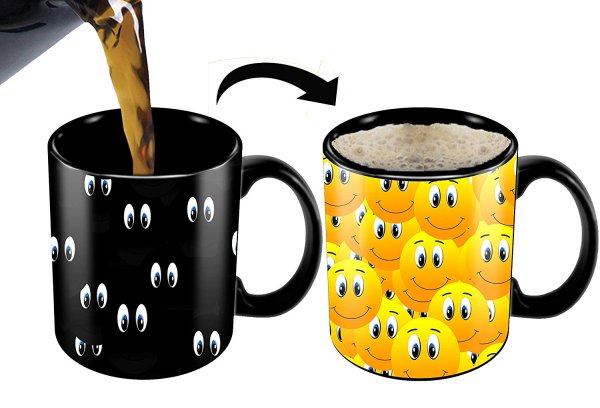 Кружка с проявляющимся рисунком от кипятка