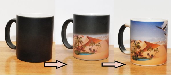 Кружка с эффектом смены изображения