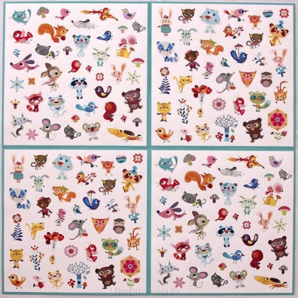 Маленькие наклейки