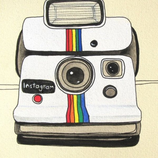 Фотоаппарат полароид иллюстрация