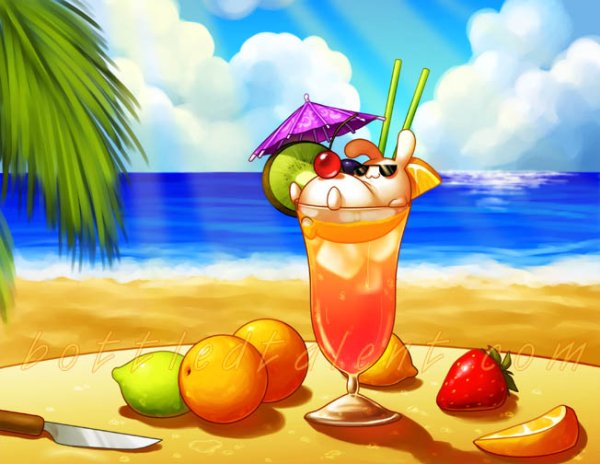 Веселый летний рисунок