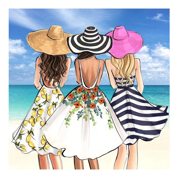 Модные иллюстрации море