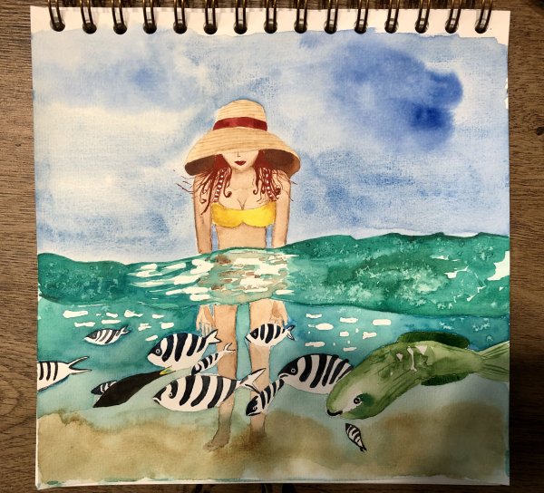 Простые и необычные рисунки летние