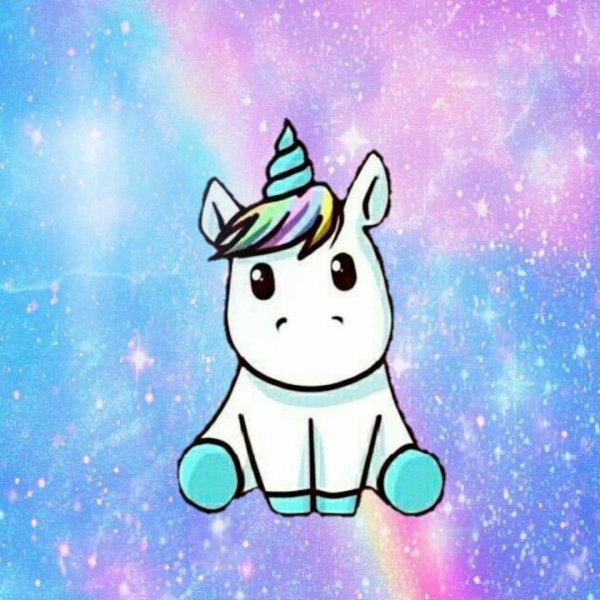 Маленький Единорог для срисовки