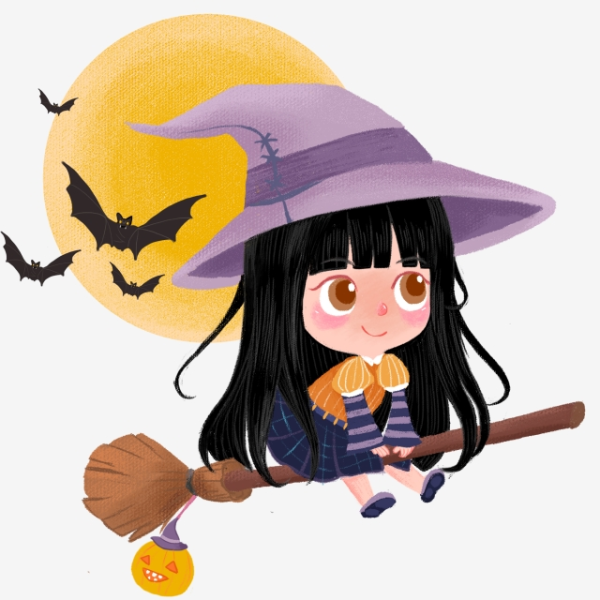 Миленькая маленькая ведьмочка на Хэллоуин