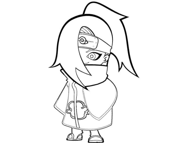 Скетч Наруто Обито