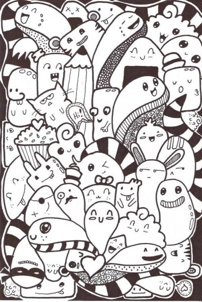 Иллюстрация в стиле дудл-арт