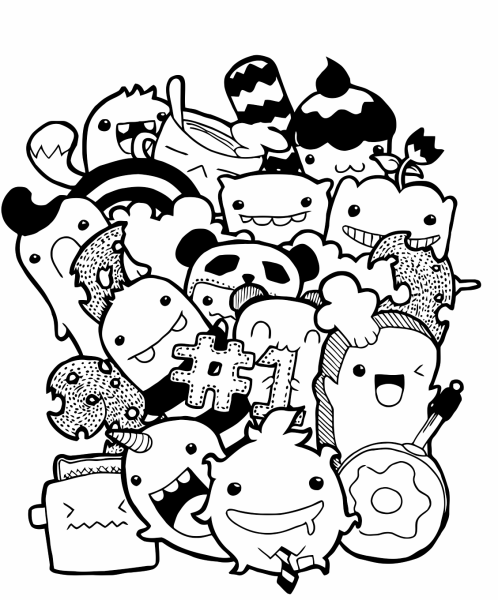 Дудлы легкие для скетчбука