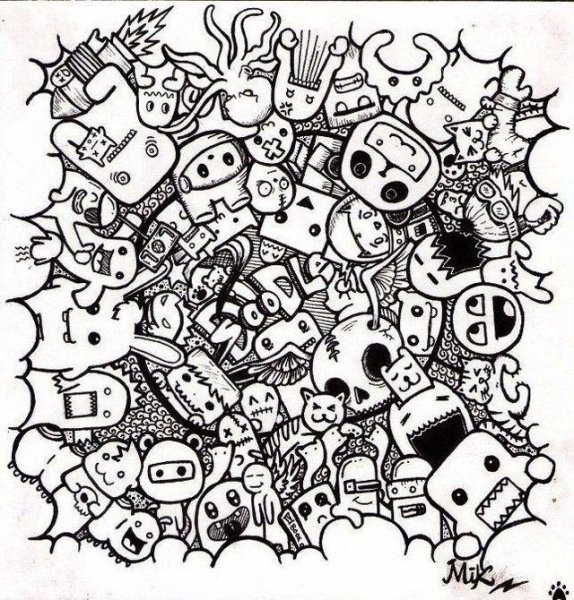 Раскраска монстрики