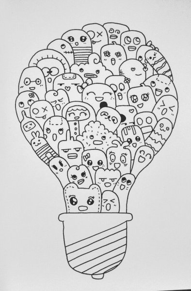 Дудлинг для начинающих легко