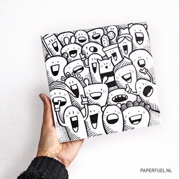 Дудлинг рисунки легкие