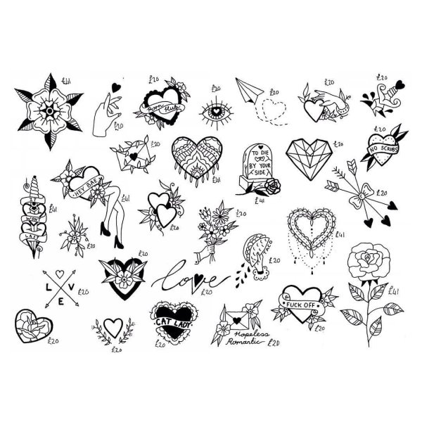 Тату эскизы для девушек легкие