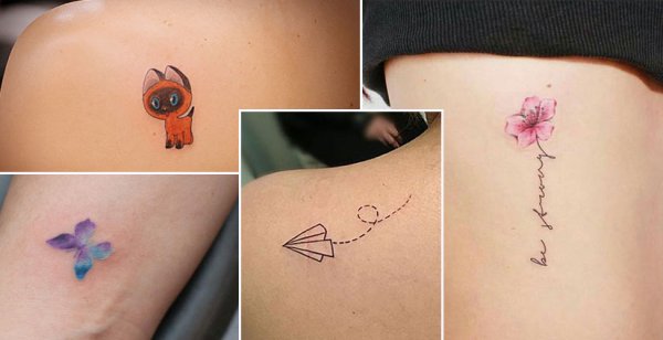 Мини тату песочные часы