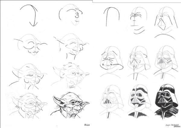 Крутые рисунки поэтапно