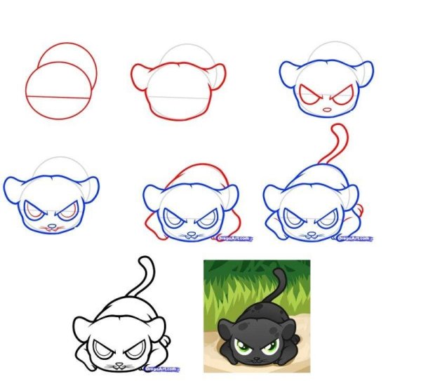 Пошаговые рисунки драконов