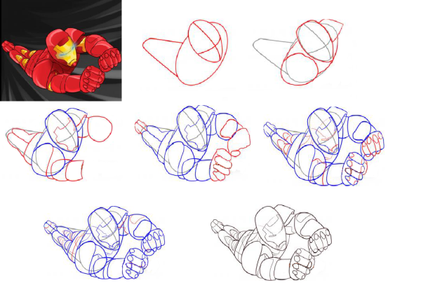 Поэтапное рисование машины