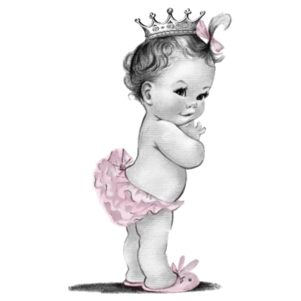 Малышка нарисованная
