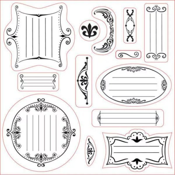 Скрапбукинг шаблоны черно белые