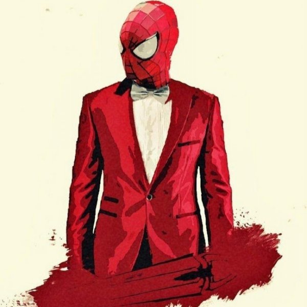 Красная аватарка