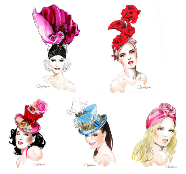 Эскизы шляпок