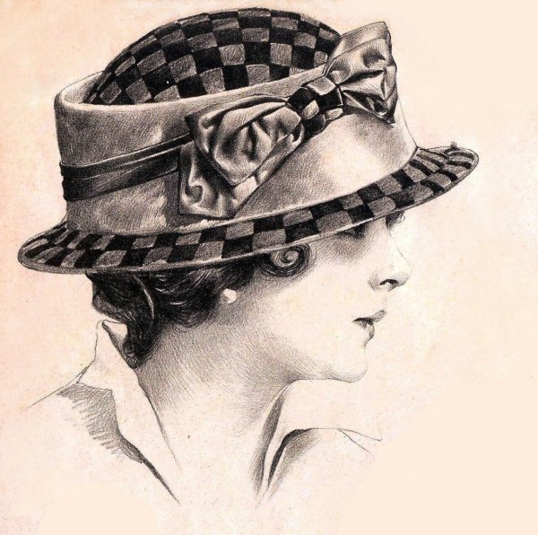 Красивая шляпа рисунок