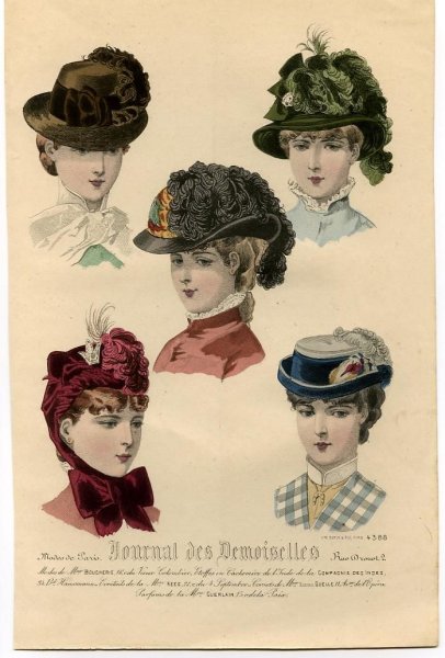 Головные уборы викторианской эпохи 19 век