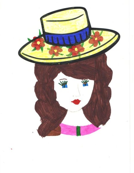 Шляпа наклейка