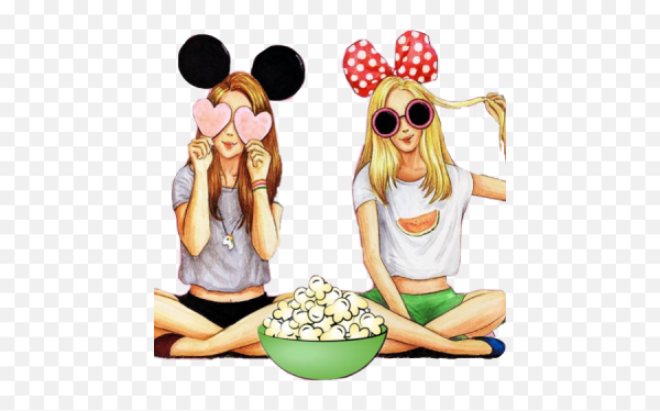 Подруги рисунок