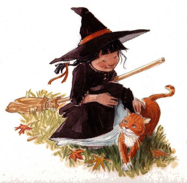 Ведьмочка с котом