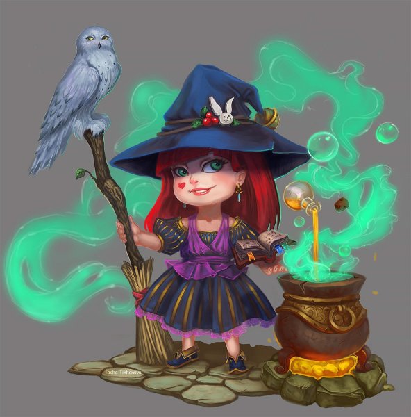 ЭВА Эвергрин полу Волшебная ведьма