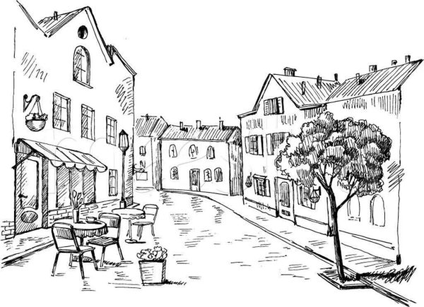 Графический пейзаж города